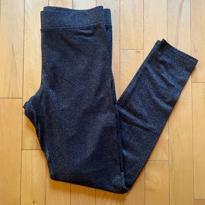 American Eagle Black and Silver leggings